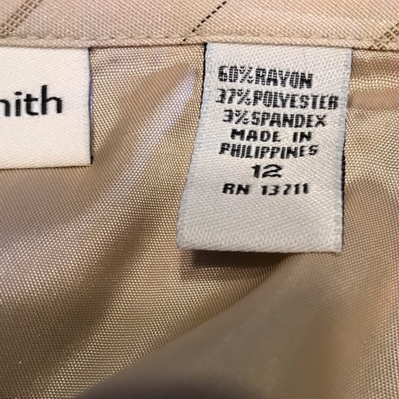 Amanda Smith Pleated Pencil Skirt Sz 12 NWT - Picture 3 of 7